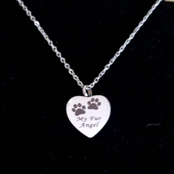 Pet Necklace Pet Memory Necklace Cat Cremation Necklace Dog Cremation - Picture 1 of 2
